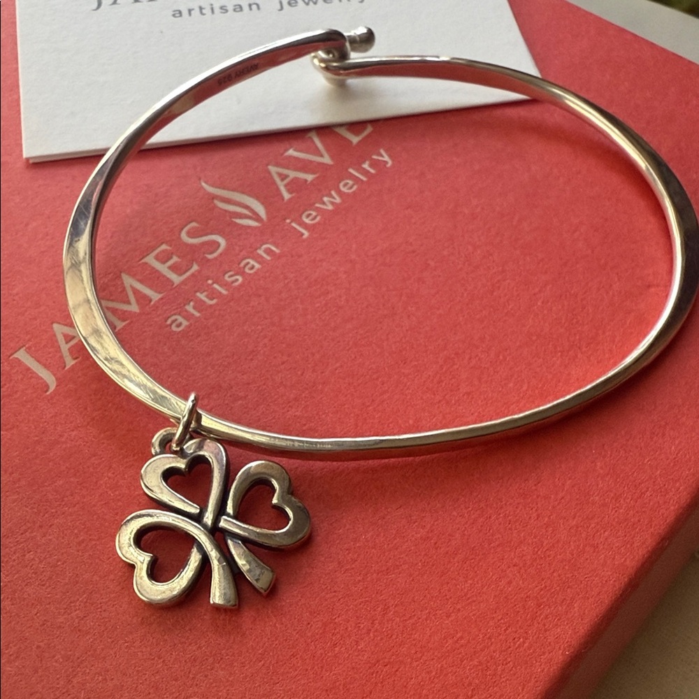 James AverySterling Silver Clover Heart Bracelet